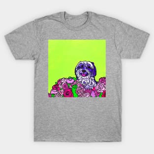 Havanese with Flowers T-Shirt